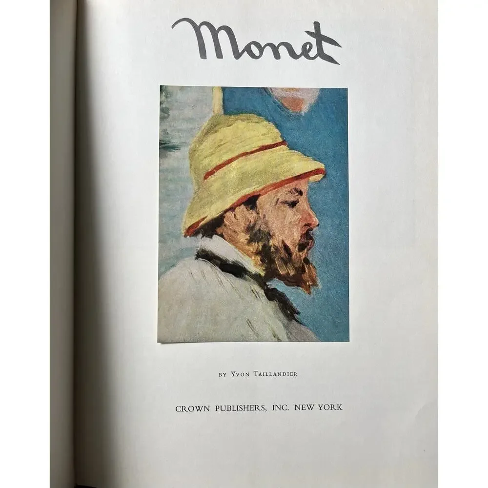 Claude Monet by Yvon Taillandier QLP Art Series Printed In Italy Vintage